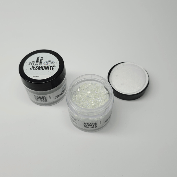 Glitzerchips 30g – Pearl White - Perlweiß